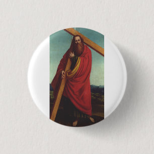 Heiliger Andreas der Apostel Erstberufener Jünger Button