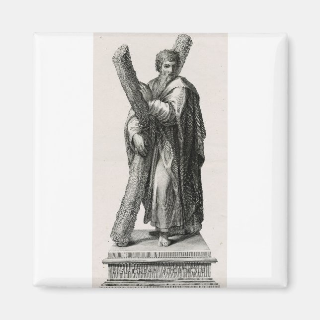 Heiliger Andreas der Apostel Erstberufener Jünger Magnet (Vorne)