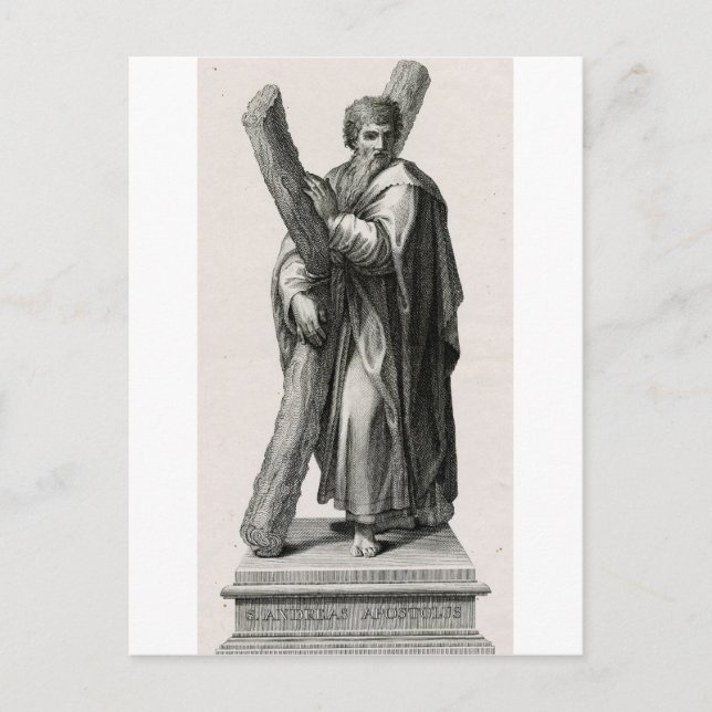 Heiliger Andreas der Apostel Erstberufener Jünger Postkarte (Vorderseite)