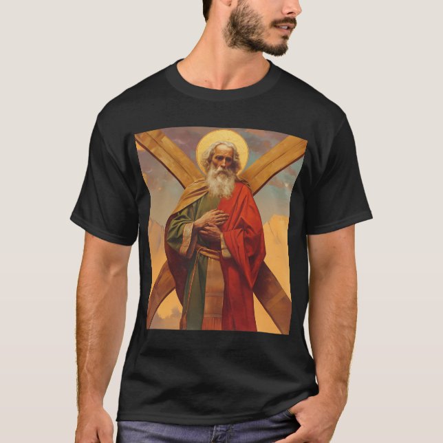 Heiliger Andreas der Apostel T-Shirt (Vorderseite)