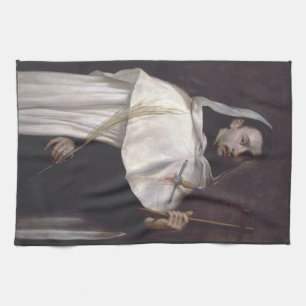 Heiliger Angelus von Jerusalem Märtyrer und Predig Geschirrtuch