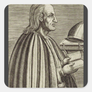 Heiliger Anselm von Canterbury Kirchenlehrer Quadratischer Aufkleber