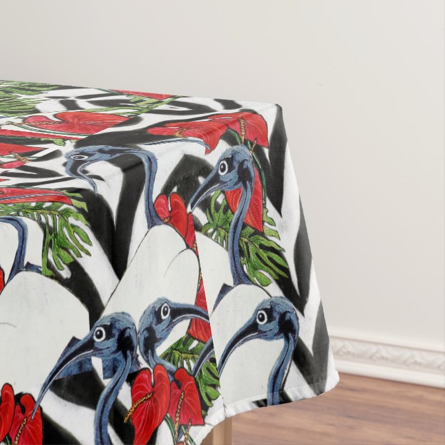 Heiliger Anthurium-Tischläufer Tischdecke (Beispiel)