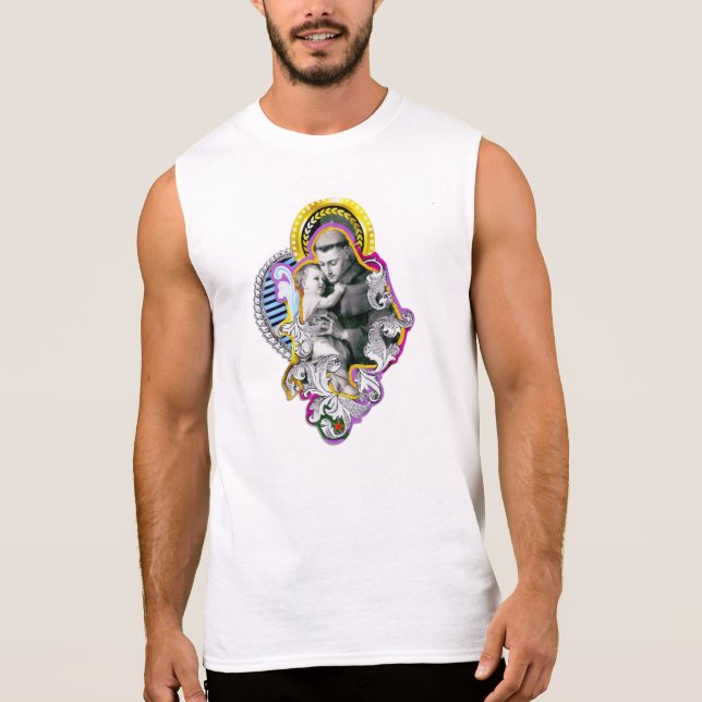 Heiliger Antônio ,(Anthony of Padua) Ärmelloses Shirt (Vorderseite)