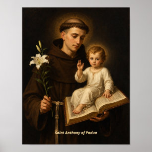 Heiliger Antonius von Padua Kunstprint Poster