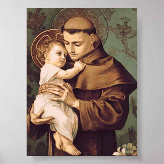 Heiliger Antonius von Padua Poster (Vorne)
