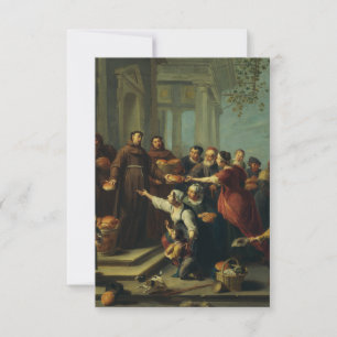 Heiliger Antonius von Padua von Van Herp Heiligenb Dankeskarte