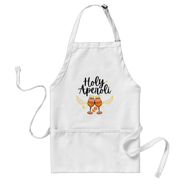 Heiliger Aperoli Witty Trendy Aperol Spritz Statem Schürze (Vorne)