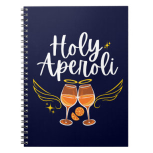 Heiliger Aperoli Witziger Trendiger Aperol Spritz  Notizblock