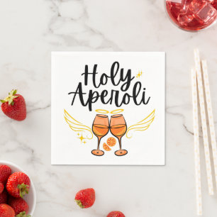 Heiliger Aperoli Witziger Trendiger Aperol Spritz  Serviette