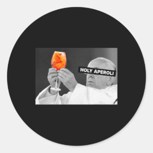 Heiliger Aperoli X Pe Drip X Francis Spritz Club N Runder Aufkleber