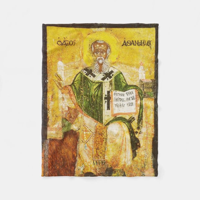 Heiliger Athanasius von Alexandria Fleecedecke (Vorderseite)