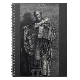 Heiliger Athanasius von Alexandria Grafik Kunst Notizblock