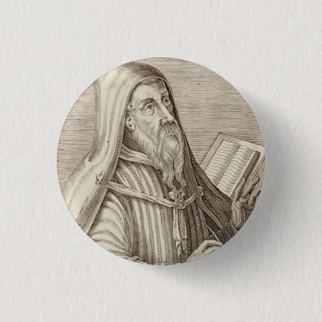 Heiliger Augustiner Hippo-Doktor der Kirche Button (Vorderseite)