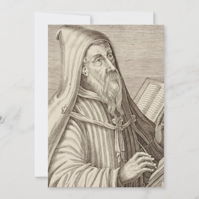 Heiliger Augustiner Hippo-Doktor der Kirche Einladung (Vorderseite)