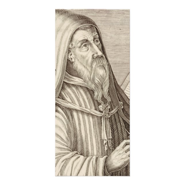 Heiliger Augustiner Hippo-Doktor der Kirche Werbekarte (Vorne)