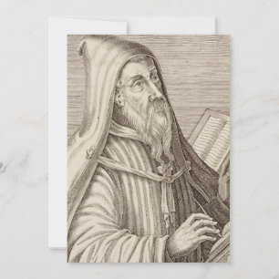 Heiliger Augustinus von Hippo Kirchenlehrer Dankeskarte