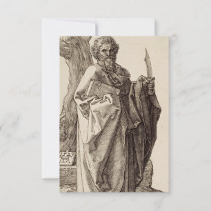 Heiliger Bartholomäus von Albrecht Dürer Heilige K Dankeskarte