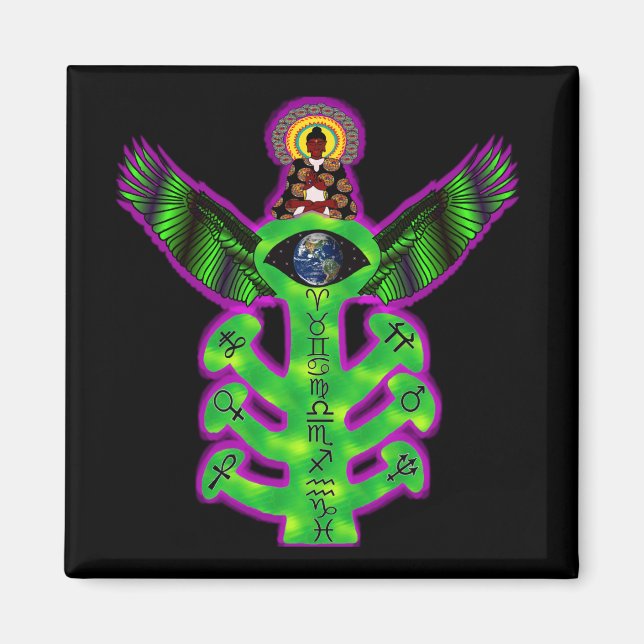 Heiliger Baum des Wissens Magnet (Vorne)