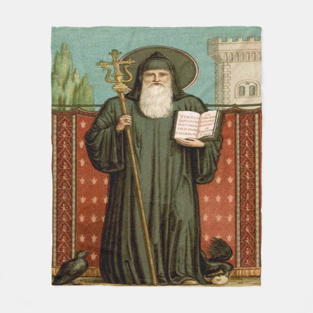 Heiliger Benedikt von Nursia Fleecedecke (Vorderseite)