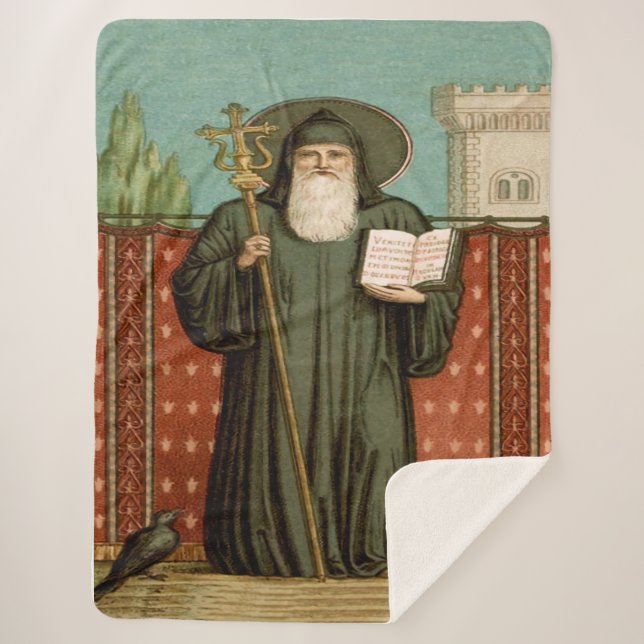 Heiliger Benedikt von Nursia Sherpadecke (Vorderseite)