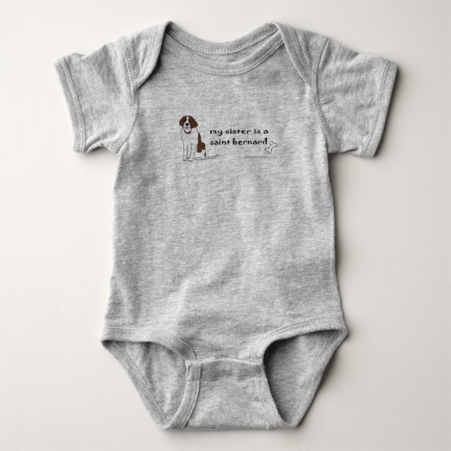 Heiliger Bernard Baby Strampler (Vorderseite)