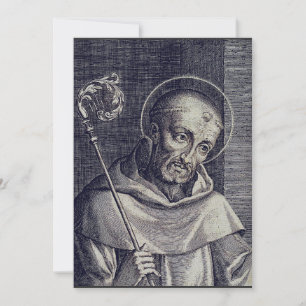 Heiliger Bernhard von Clairvaux Doctor Mellifluus Dankeskarte