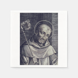 Heiliger Bernhard von Clairvaux Doctor Mellifluus  Serviette