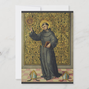 Heiliger Bernhard von Siena Renaissance-Stil Kunst Feiertagskarte