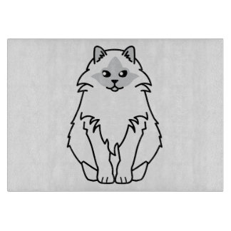 Heiliger Birman Katzen-Cartoon Schneidebrett