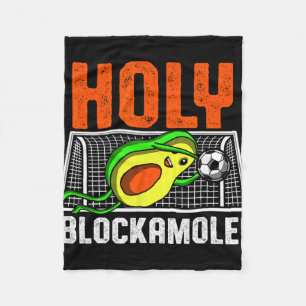 Heiliger Blockamole Fußballspieler Avocado Torwart Fleecedecke