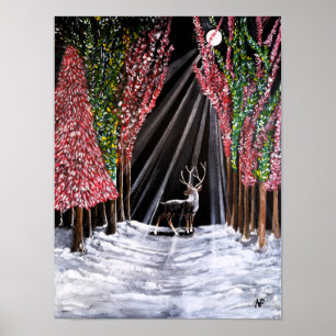 Heiliger Bote von Nara Gemälde von Alfred Fox Poster