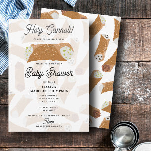 Heiliger Cannoli Lustiger Italienischer Babyshower Einladung