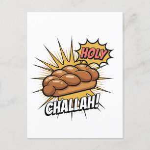 Heiliger Challah Funny Jewish Hanukkah Jew Feiertagspostkarte