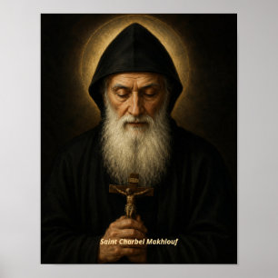 Heiliger Charbel Makhlouf Kunstprint Poster