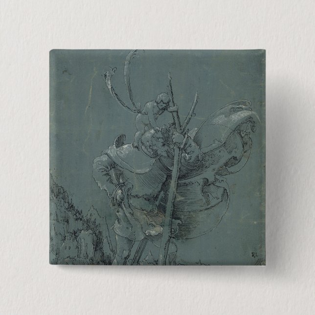 Heiliger Christophorus, 1510 Button (Vorderseite)