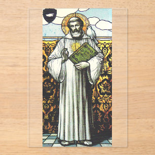 Heiliger Columban irischer Missionar Acryleinladungen