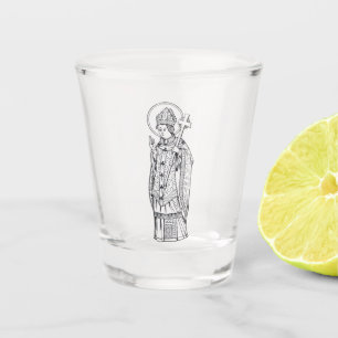 Heiliger Deiniol Abt und Bischof Schnapsglas