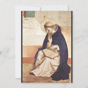 Heiliger Dominikus von Fra Angelico Renaissance Fe Feiertagskarte