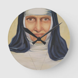 Heiliger Dulce der Armen Runde Wanduhr