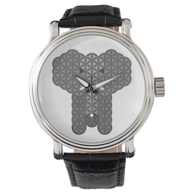 Heiliger Elefant - Elefant des Lebens. Armbanduhr (Vorderseite)