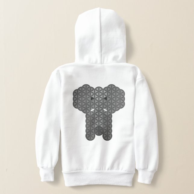 Heiliger Elefant - Elefant des Lebens. Hoodie (AblageHinten)