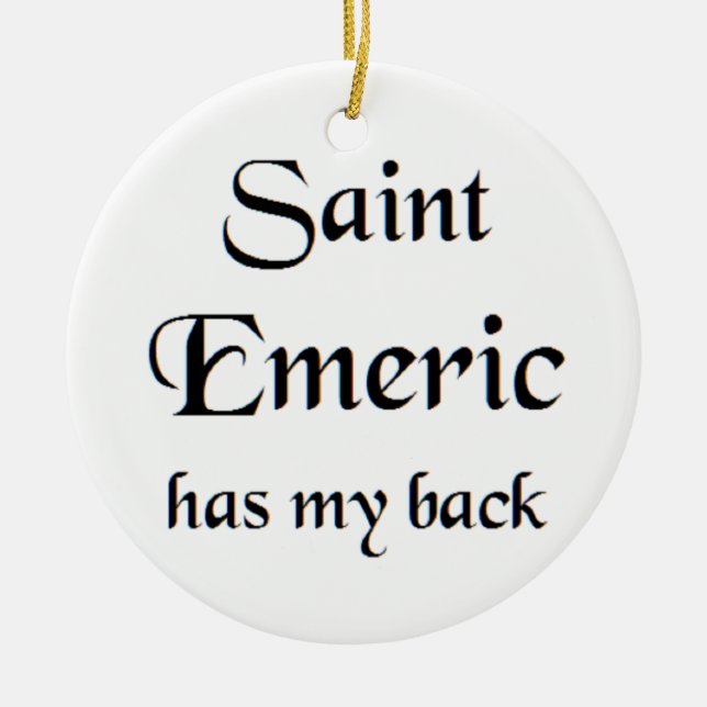 Heiliger Emmerich Kaffeetasse Keramik Ornament (Vorne)
