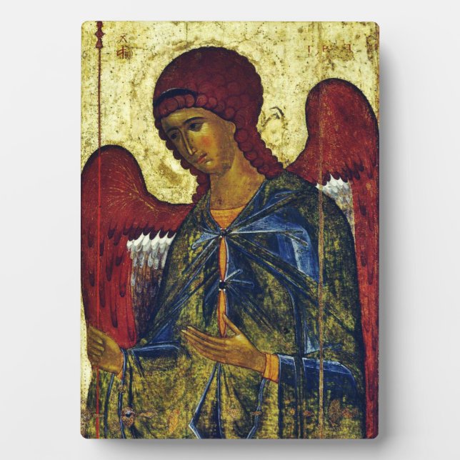 Heiliger Erzengel Gabriel Orthodox Ikon Fotoplatte (Vorderseite)