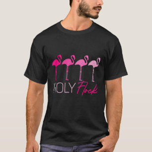 Heiliger Flock Puff für einen Flamingo T-Shirt