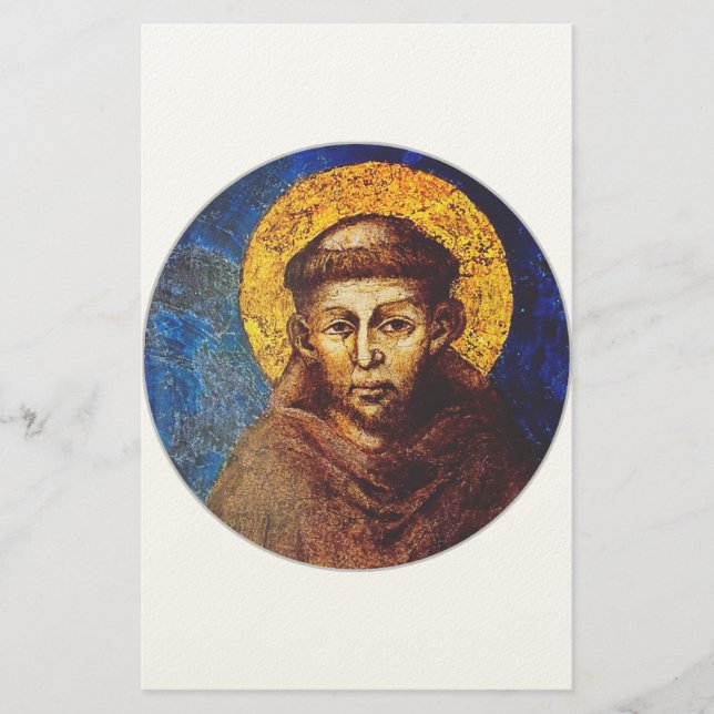 Heiliger Franz von Assisi Der Sonnengesang Briefpapier (Vorderseite)