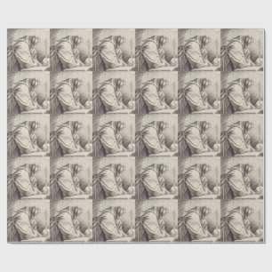 Heiliger Franz von Assisi Gründer des Franziskaner Geschenkpapier