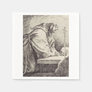 Heiliger Franz von Assisi Gründer des Franziskaner Serviette