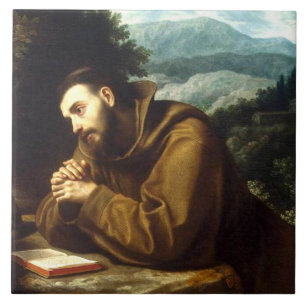 Heiliger Franz von Assisi Herold des Friedens Fliese