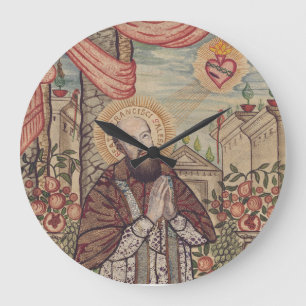 Heiliger Franz von Sales Bischof von Genf Große Wanduhr
